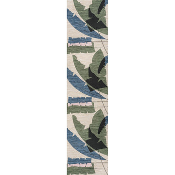 Shelby Coastal Vintage Abstract Palm Leaf Indoor/Outdoor Area Rug